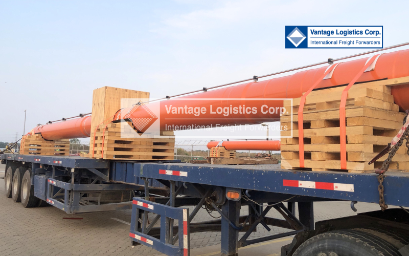 Successful Transportation of Hydraulic Cylinders for the Saltwater Prevention Sluice Project in Tien Giang, Viet Nam Successful Transportation of Hydraulic Cylinders for the Saltwater Prevention Sluice Project in Tien Giang, Viet Nam