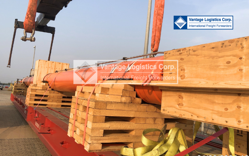 Successful Transportation of Hydraulic Cylinders for the Saltwater Prevention Sluice Project in Tien Giang, Viet Nam Successful Transportation of Hydraulic Cylinders for the Saltwater Prevention Sluice Project in Tien Giang, Viet Nam