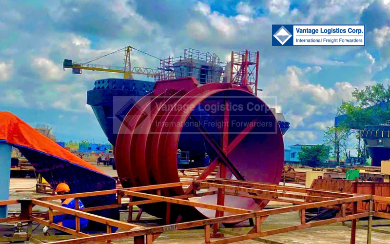 Successfully Transported of Oversized Cargo from Norway for Factory Song Cam Shipbuilding Successfully Transported of Oversized Cargo from Norway for Factory Song Cam Shipbuilding