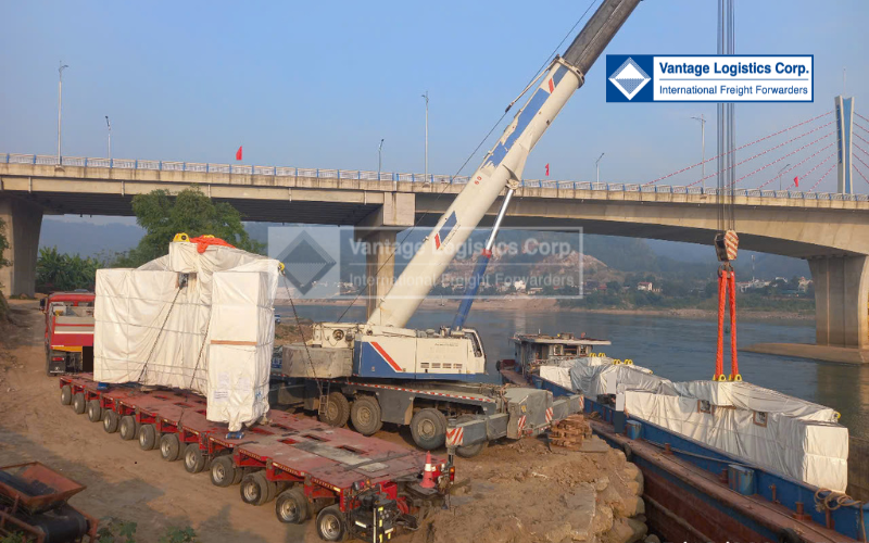 Tiếp tục hoàn thành đơn hàng vận chuyển thiết bị Dự Án Mở Rộng Thủy Điện Hòa Bình