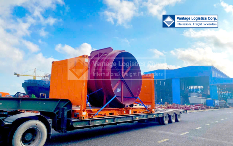 Vận Chuyển Thành Công Hàng Quá Khổ Từ Na Uy Cho Dự Án Song Cam Shipbuilding