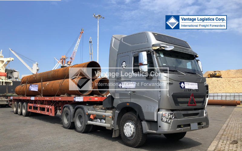 Vận chuyển thành công kết cấu thép dạng ống quá khổ cho Dự Án Điện Gió Ngoài khơi Greater Changhua (CHW2204)