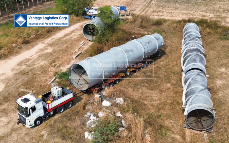 Vận Chuyển Thành Công Thiết Bị Dự Án Khai Thác Và Chế Biến Muối Mỏ Tại Lào