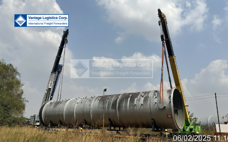 Vận Chuyển Thành Công Thiết Bị Dự Án Khai Thác Và Chế Biến Muối Mỏ Tại Lào