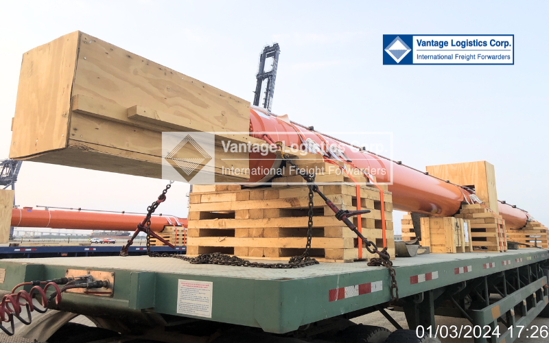 Vận chuyển thành công thiết bị Xi Lanh Thủy Lực Cho Dự Án Cống Ngăn Mặn tại Tiền Giang