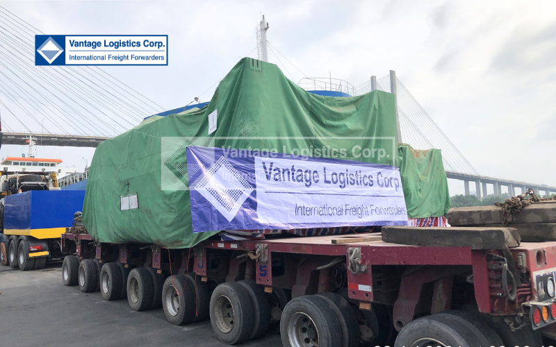 Vận chuyển thiết bị máy móc hạng nặng cho Dự án xây dựng nhà máy gạch Kamado