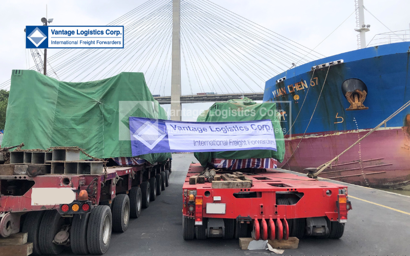 Vận chuyển thiết bị máy móc hạng nặng cho Dự án xây dựng nhà máy gạch Kamado