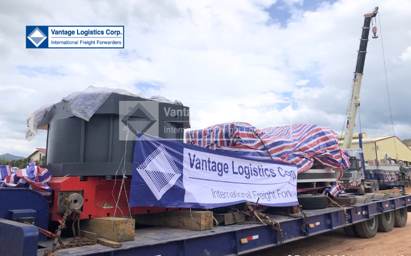 Vận chuyển thiết bị máy móc hạng nặng cho Dự án xây dựng nhà máy gạch Kamado