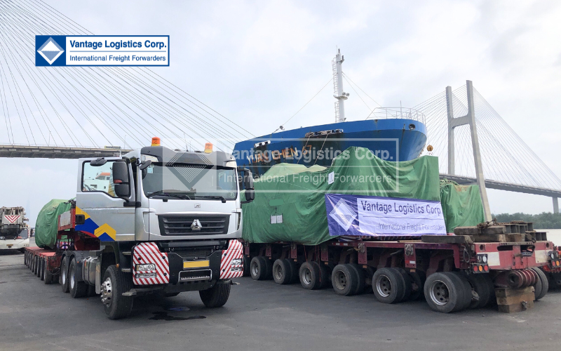 Vận chuyển thiết bị máy móc hạng nặng cho Dự án xây dựng nhà máy gạch Kamado