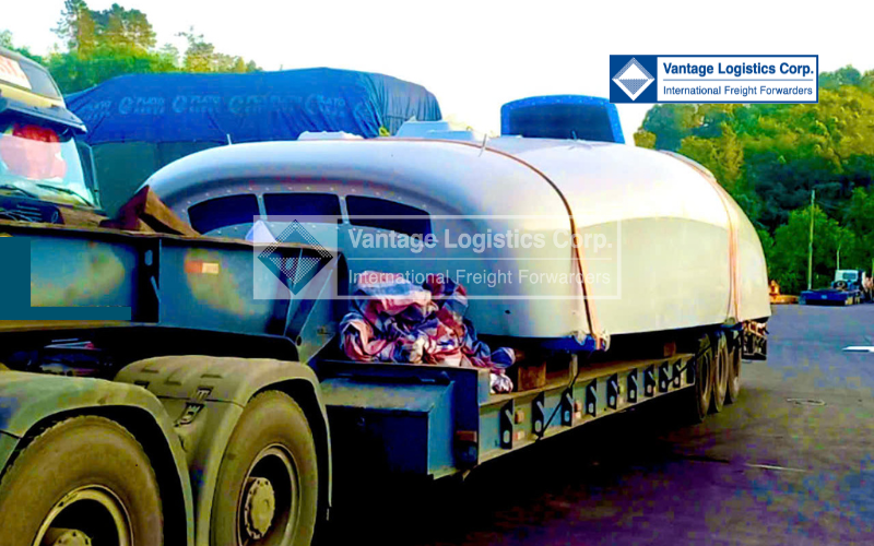 Vantage Logistics successfully transported of Wind Turbine Shell to Bac Lieu Construction Site via Huu Nghi Border Gate Vantage Logistics successfully transported of Wind Turbine Shell to Bac Lieu Construction Site via Huu Nghi Border Gate