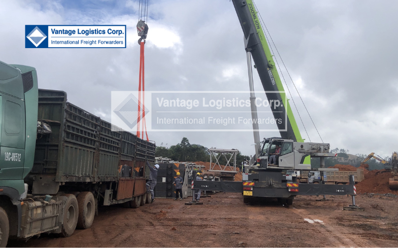 Vantage successfully transported Oversized and Overloaded Cargo for Monsoon Wind Power Project in Laos
