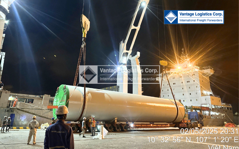 Successfully Delivers 2 Shipments of Wind Turbine Towers from Viet Nam To Germany